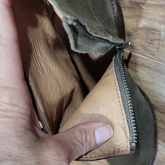 Madewell Khaki Suede Ankle Booties - Picture 11 of 12